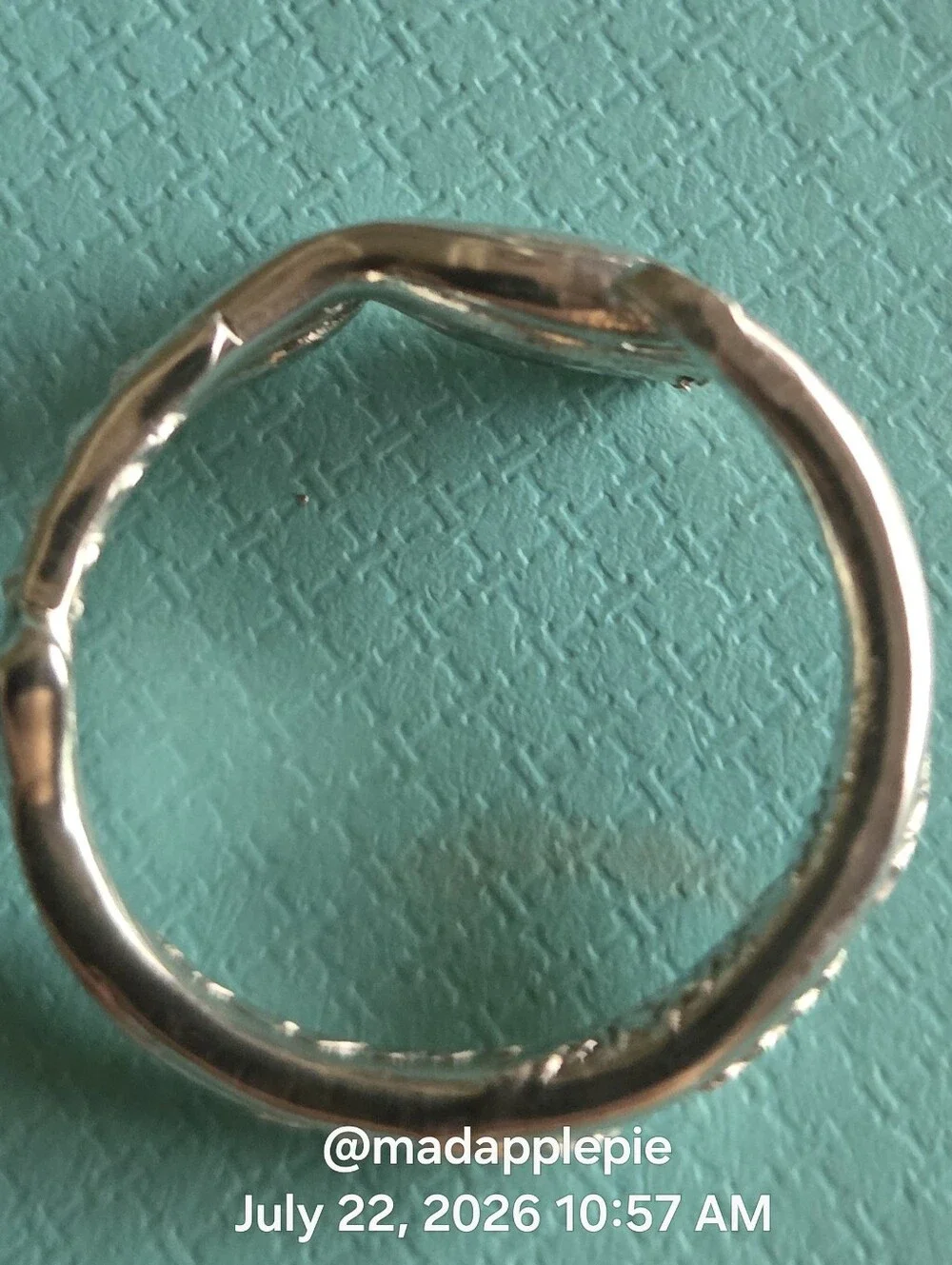 1885 Tiffany & Co Marigold (Tulip) Spoon Ring In Sterling Luxury Minimalist #98 - Picture 8 of 14